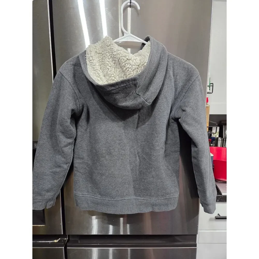 Gray Thick Fleece Jacket - dip - M (8-10)